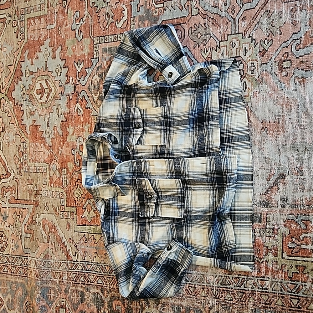 blue boutique flannel